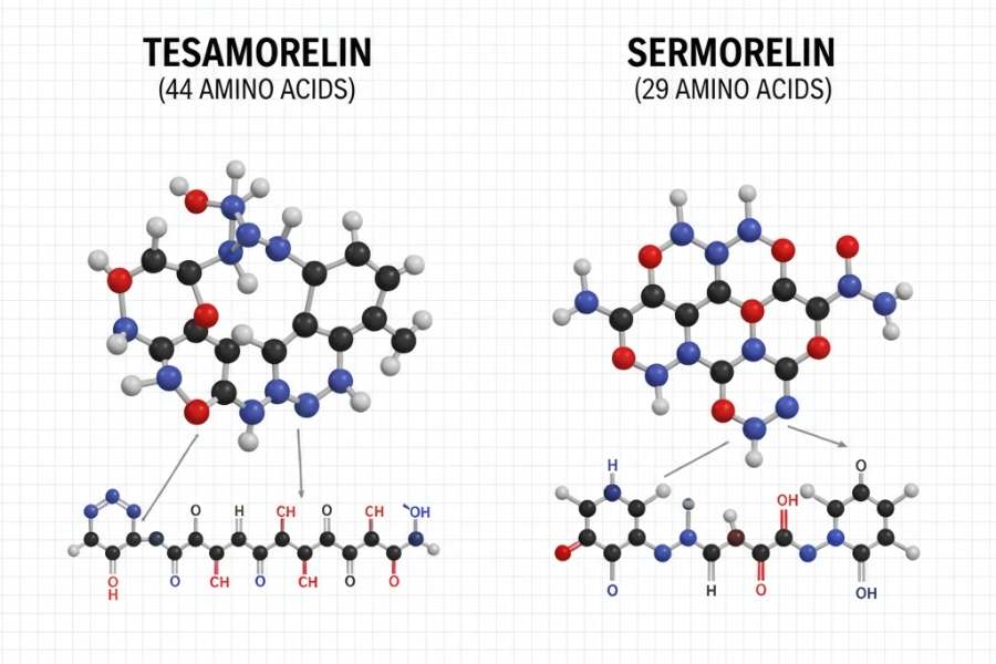 Tesamorelin vs Sermorelin